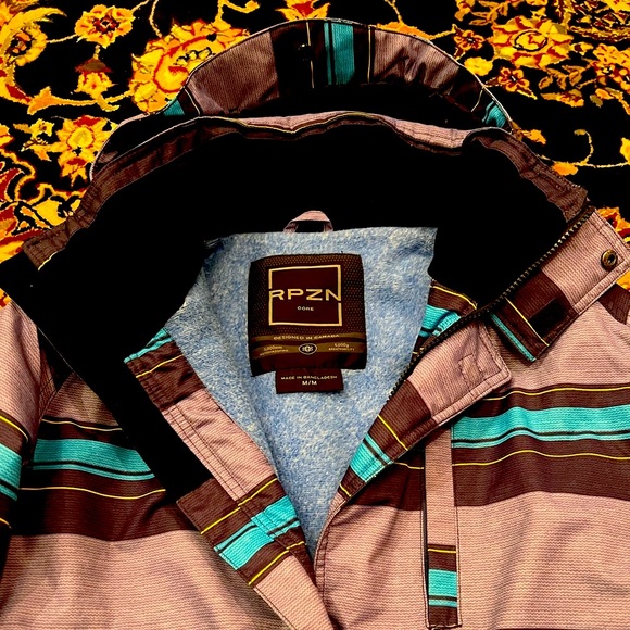 Ripzone Mens Winter Jacket Size Medium Hooded Waterproof Vented Taped Seam - Picture 12 of 13